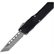 Guardian Tactical 123521 Auto GTX025 Stonewash Elmax Tanto OTF Knife Black Handles