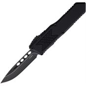 Guardian Tactical 123611 Auto GTX025 Black Stonewash Elmax Drop Point OTF Knife Black Handles