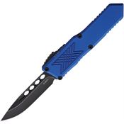 Guardian Tactical 124611BL Auto GTX025 Black Stonewash Elmax Drop Point OTF Knife Blue Handles