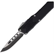 Guardian Tactical 123211 Auto GTX025 Two-Tone Elmax Drop Point OTF Knife Black Handles