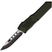 Guardian Tactical 128211 Auto GTX025 Two-Tone Elmax Drop Point OTF Knife OD Green Handles