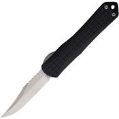 Heretic 022BF2A Auto Manticore S Stonewash Bowie OTF Knife Black Handles