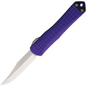 Heretic 022BF2APU Auto Manticore S Stonewash Bowie OTF Knife Purple Handles