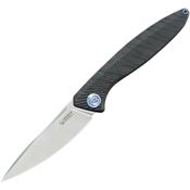 Kubey 2103C Pike Sand Blast Linerlock Knife Flame Handles