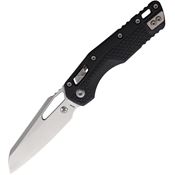 Microtech 210T10PMBK MSI Stonewash Ram-Lock Knife Tri Grip Black Handles