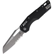 Microtech 210T11APPMBK MSI Apocalyptic Part Serrated Ram-Lok Knife Tri Grip Handles