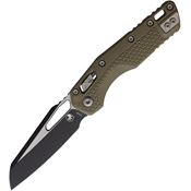 Microtech 210T1PMOD MSI Two-Tone Ram-Lok Knife Tri Grip OD Green Handles