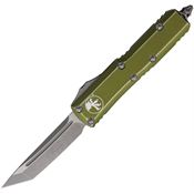 Microtech 23310DOD Auto UTX-85 Apocalyptic Tanto OTF Knife Distressed OD Green Handles