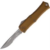 Microtech 1705M11APTA Auto Hera II Mini Apocalyptic OTF Knife Recurve Handles