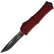 Microtech 1705M1MR Auto Hera II Mini Two-Tone Recurve OTF Knife Merlot Handles