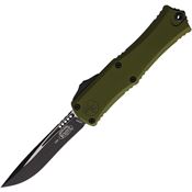 Microtech 1705M1OD Auto Hera II Mini Two-Tone Recurve OTF Knife OD Green Handles