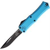 Microtech 1705M1TQ Auto Hera II Mini Two-Tone Recurve OTF Knife Turquoise Handles