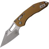 Microtech 16516 Stitch Apocalyptic Single Edge Ram-Lok Knife Knife Tan G10 Handles