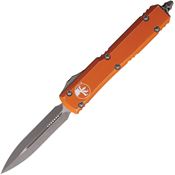 Microtech 12210DOR Auto Ultratech Apocalyptic Double Edge Dagger OTF Knife Distressed Orange Handles