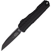 Microtech 12411T Auto Cypher II Black Wharncilffe OTF Knife Black Handles