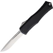 Microtech 170510 Auto Hera II Stonewash Recurve OTF Knife Black Handles