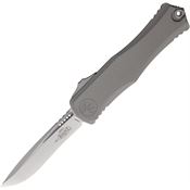 Microtech 170510NC Auto Hera II Stonewash Recurve OTF Knife Stonewash Handles