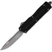 Microtech 127810AP Auto Scarab II Apocalyptic Single Edge Gen III OTF Knife Black Handles