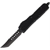 Microtech 126H1DLCTSH Auto Daytona Hellhound Black OTF Knife Black Handles