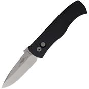 Pro Tech E7A0120CV Auto Emerson CQC7 StonewashSpear Point Knife Black Handles