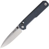 Real Steel 7121DM Perix Stonewash Crossbar Lock Knife Blue Handles