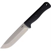 Reiff F6112BLGBRLR F6 Leuku Survival Fixed Blade Knife Black G10 Handles