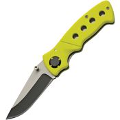 Rite Edge 211581YW Hollow Two-Tone Linerlock Knife Neon Yellow Handles