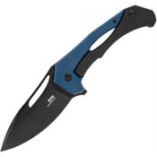 SOG 14240157 Bulwark Black D2 Framelock Knife Blue Handles