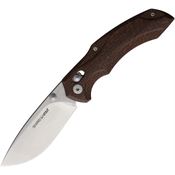 Viper 6012IM Oniro Stonewash Crossbar Lock Knife Brown Burlap Handles