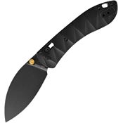 Vosteed A0218 Mini Nightshade Black Stonewash Crossbar Lock Knife Black Handles