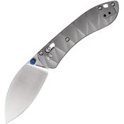 Vosteed A0217 Mini Nightshade Satin Crossbar Lock Knife Gray Handles