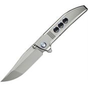 We 220412 Ezinta Framelock Knife Bead Blast Titanium Handles