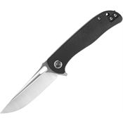 WIN+ 3898MB Satin D2 Linerlock Knife Black Micarta Handles