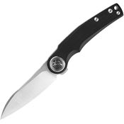 WIN+ 3618GB Satin D2 Linerlock Knife Black G10 Handles