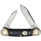 Rough Rider 2664 Mini Canoe Knife Blue Denim Micarta Handles