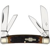 Rough Rider 2617 Long Rifle Congress Knife Red Bone Handles