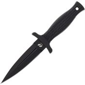 Schrade 1182510 Needle Black Dagger Fixed Blade Knife Black Handles