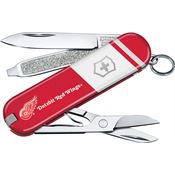 Swiss Army DET58B1 Classic Knife Detroit Red Wings Handles