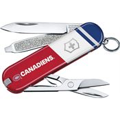 Swiss Army MTL58B1 Classic Knife Montreal Canadiens Handles