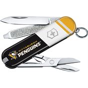 Swiss Army PIT58B1 Classic Knife Pittsburgh Penguins Handles