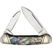 Rough Rider 2663 Mini Canoe Knife Abalone Handles