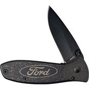 Case XX 14339 Ford TecX Black Linerlock Knife Ford Handles