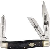 Rough Rider 2648 30th Anniversary Stockman Knife Black Handles