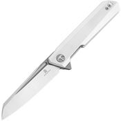 Bestech MK09C Dundee D2 Linerlock Knife White Handles