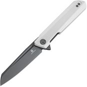 Bestech MK09D Dundee Black D2 Linerlock Knife White Handles