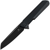 Bestech MK09E Dundee Black D2 Linerlock Knife Black G10 Handles