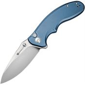 SenCut 23098A4 Cybrix Button Lock Knife Blue Handles