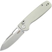 Kubey 248C Bluff Axis Knife Lock White G10 Handles