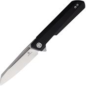 Bestech MK09G Bestechman Dundee Two-Tone Sheepsfoot Linerlock Knife Black G10 Handles