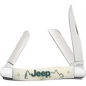 Case XX 27014 Jeep Medium Stockman Knife Natural Smooth Bone Handles